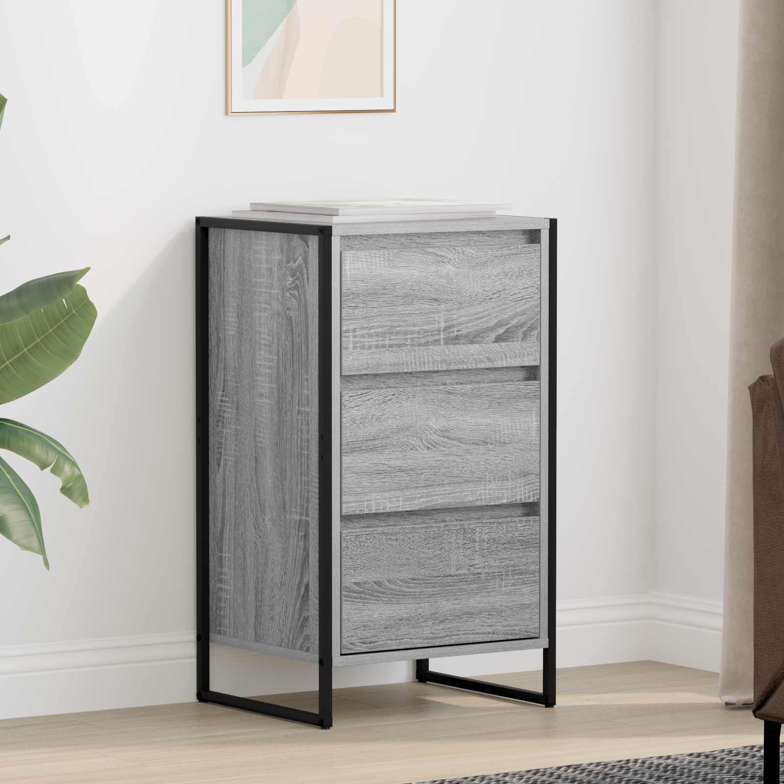 Sonoma Display Cabinet with Drawer 42 x 36 x 75.5 cm Plywood