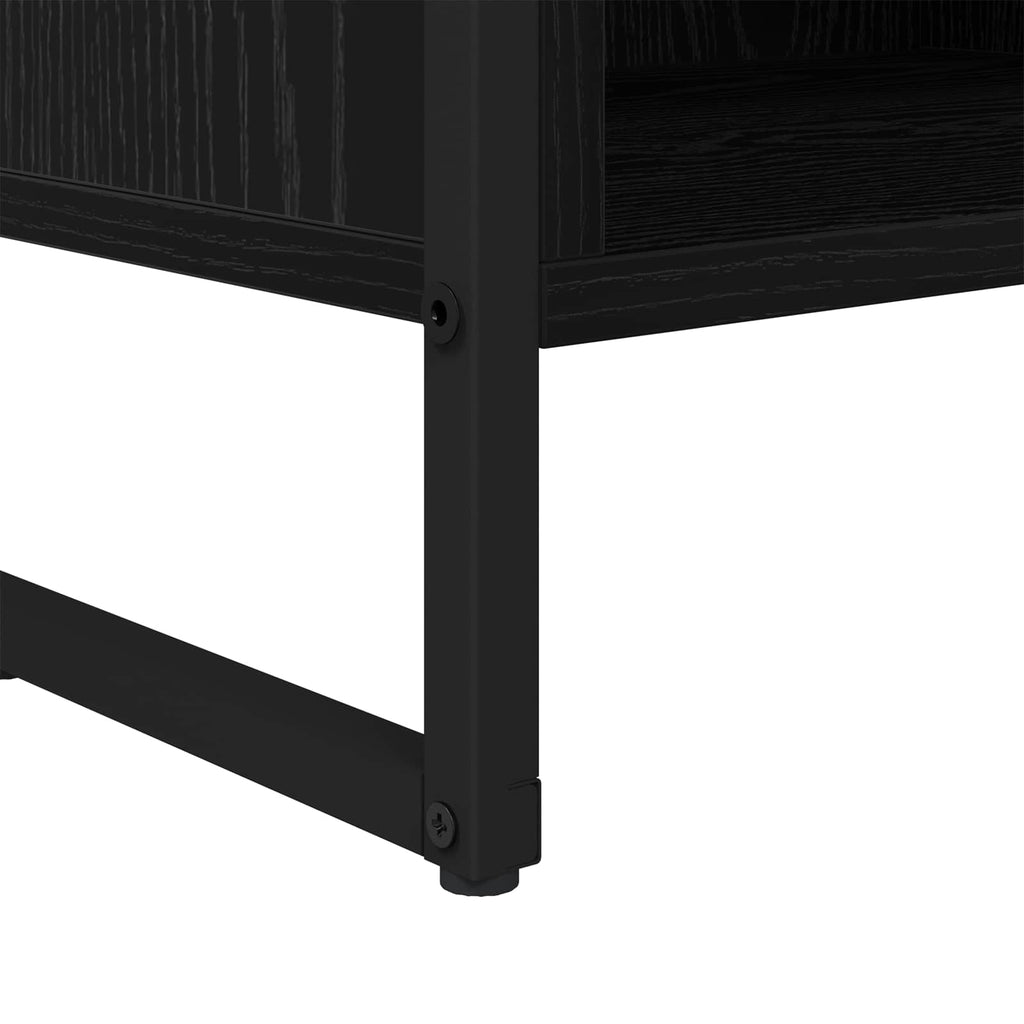 Gabinete de TV 100 x 36.5 x 30.5 cm Roble Negro