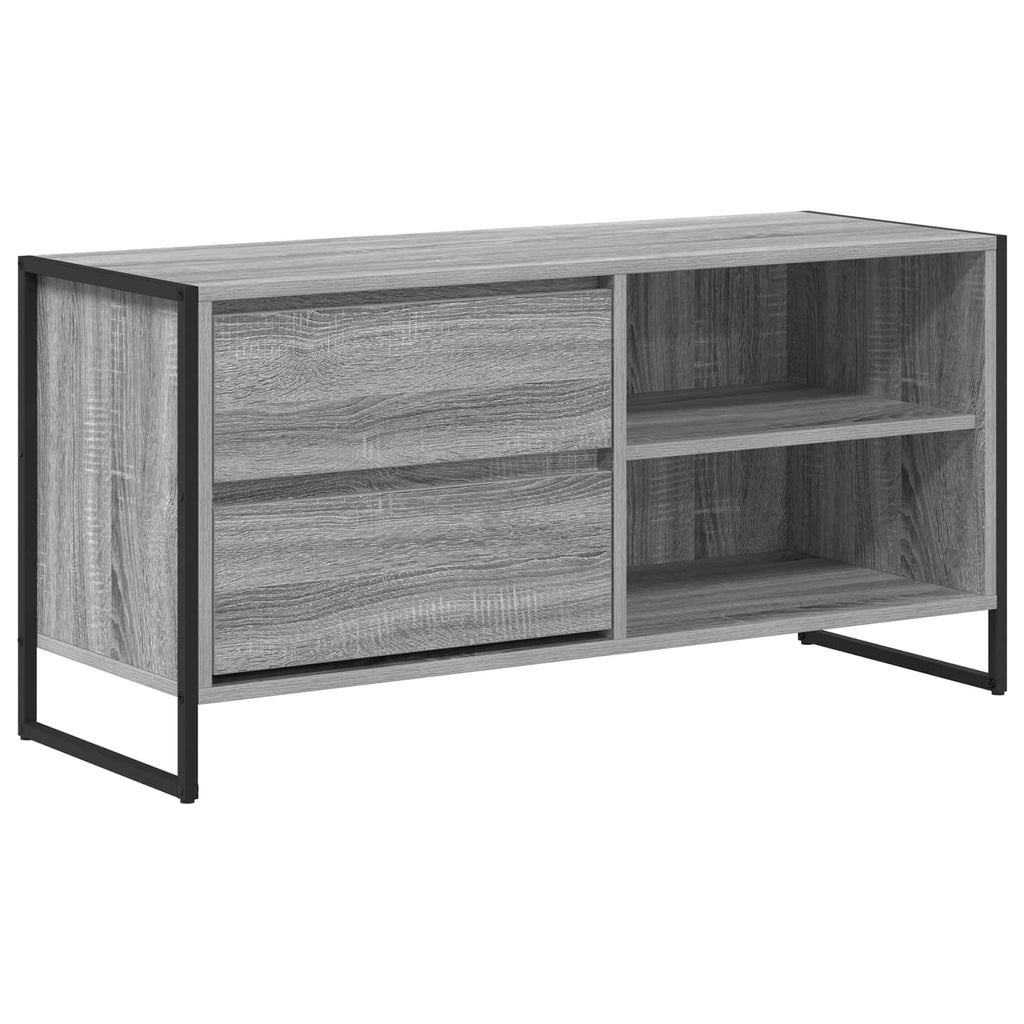 Gabinete de TV con cajón Gris Sonoma 100 x 36 x 49,5 cm