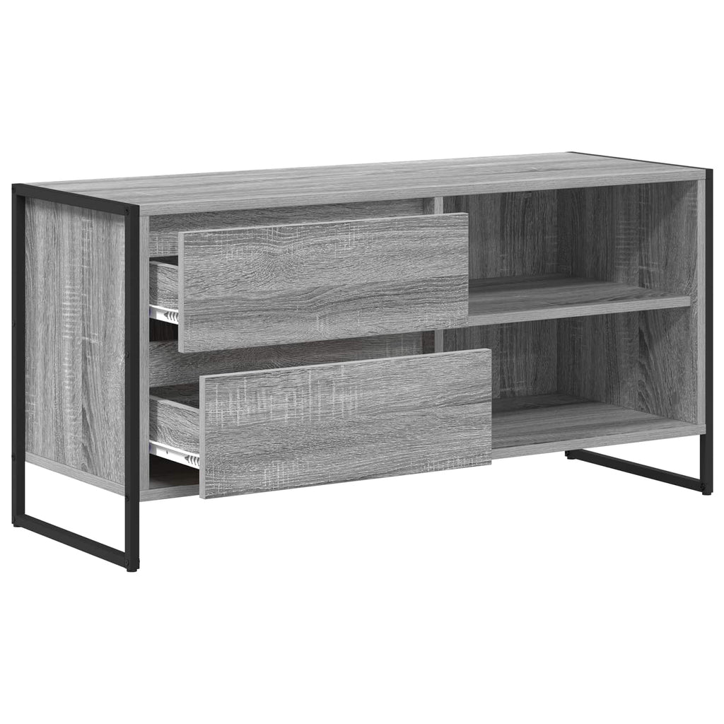 Gabinete de TV con cajón Gris Sonoma 100 x 36 x 49,5 cm