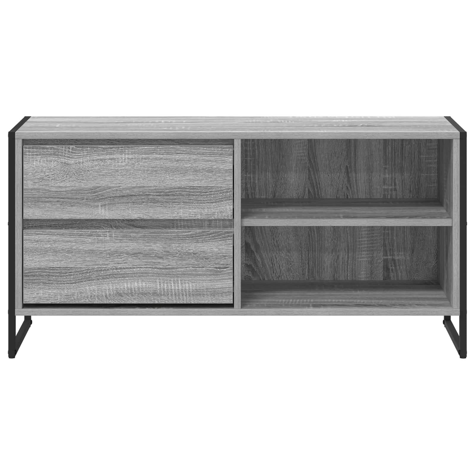 Gabinete de TV con cajón Gris Sonoma 100 x 36 x 49,5 cm