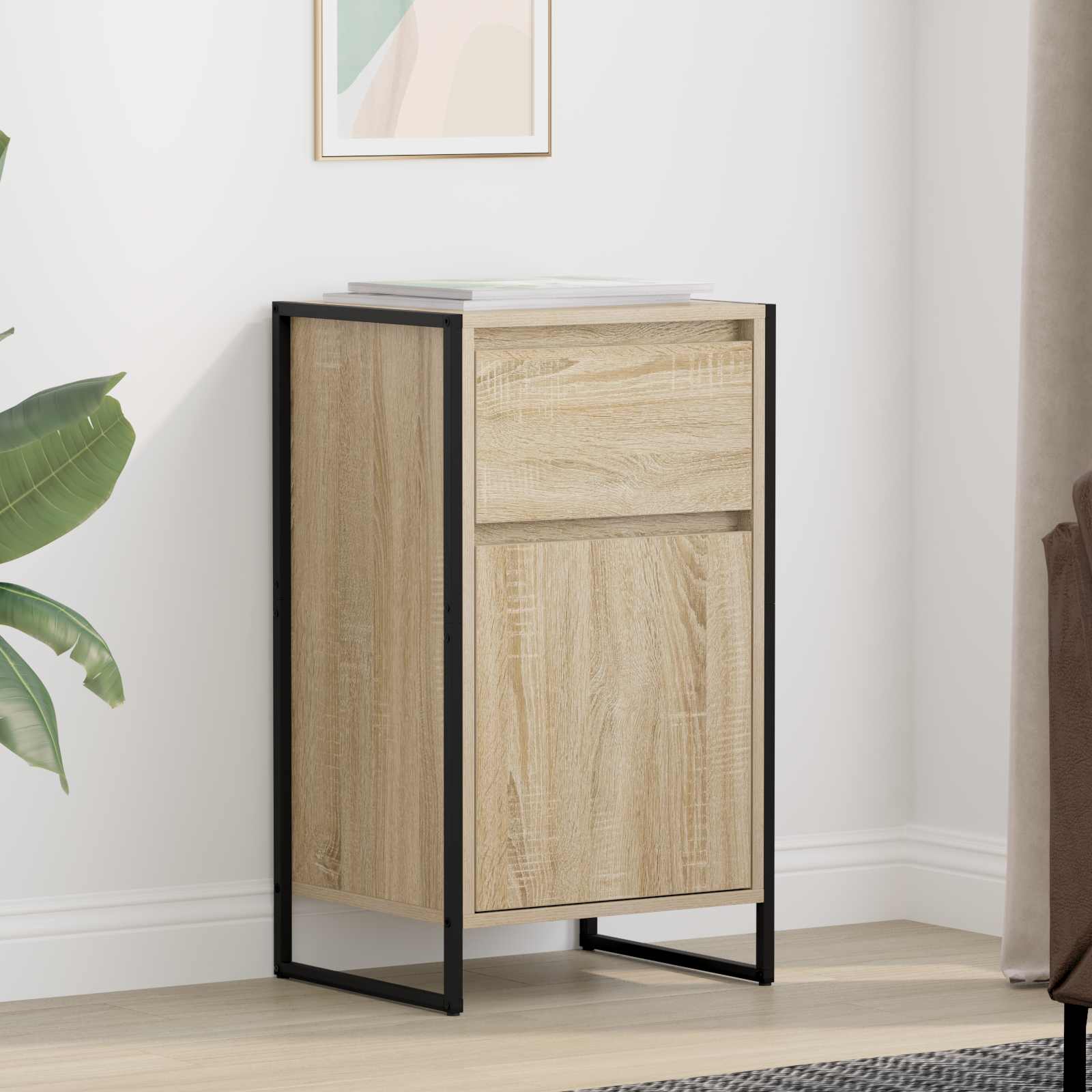 Display Cabinet 2 pcs Sonoma 81 x 36 x 150.5 cm Plywood