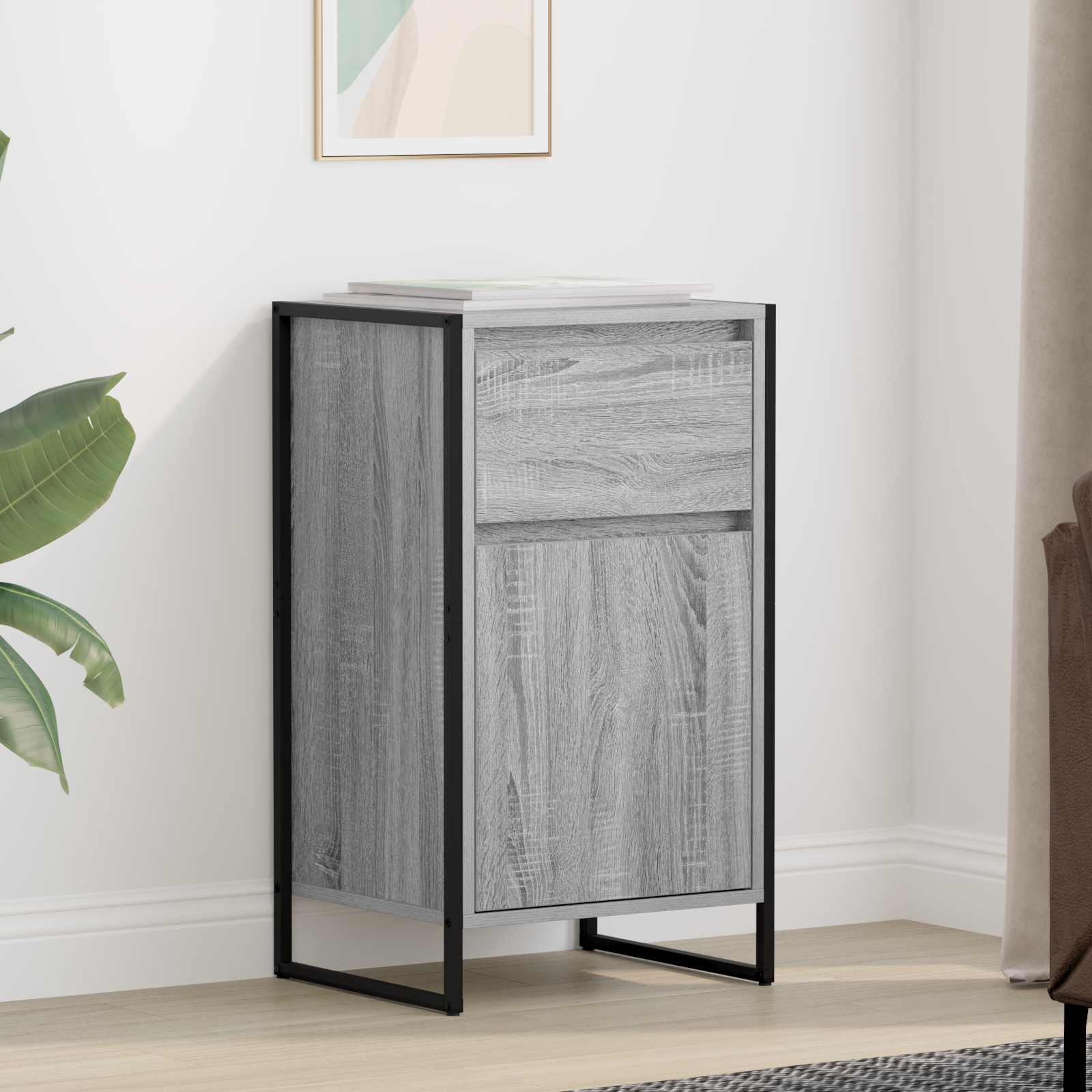 Display Cabinet 2 pcs Sonoma 81 x 36 x 150.5 cm Plywood
