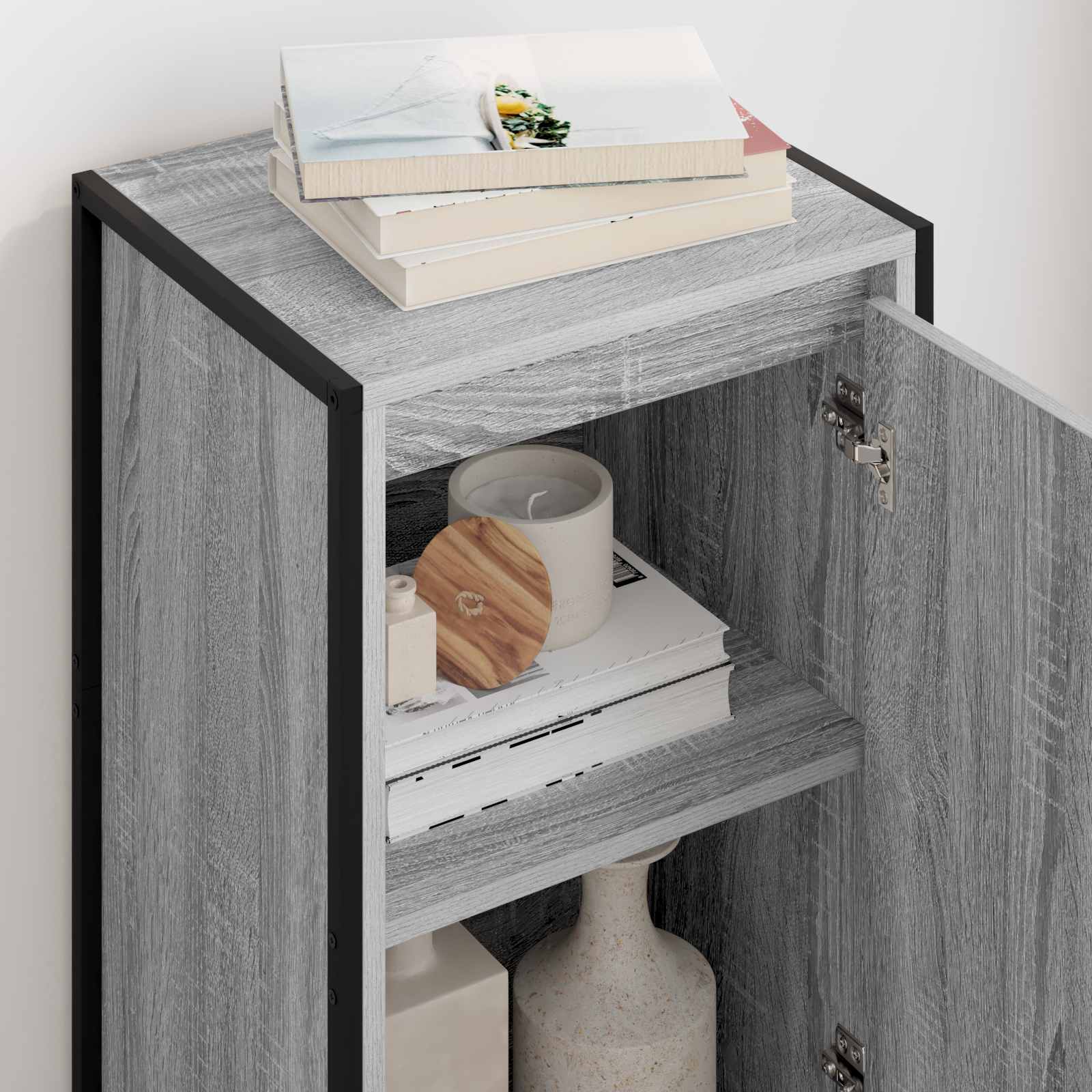 Vitrina Gris Sonoma 43 x 36 x 75,5 cm Madera contrachapada