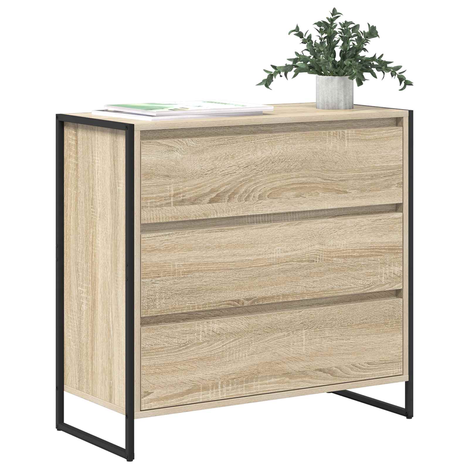 Vitrina con cajón Sonoma 79 x 36 x 75.5 cm Madera contrachapada