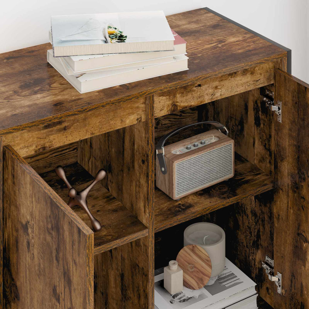 Armario auxiliar Roble Humo 79 x 36 x 75 cm