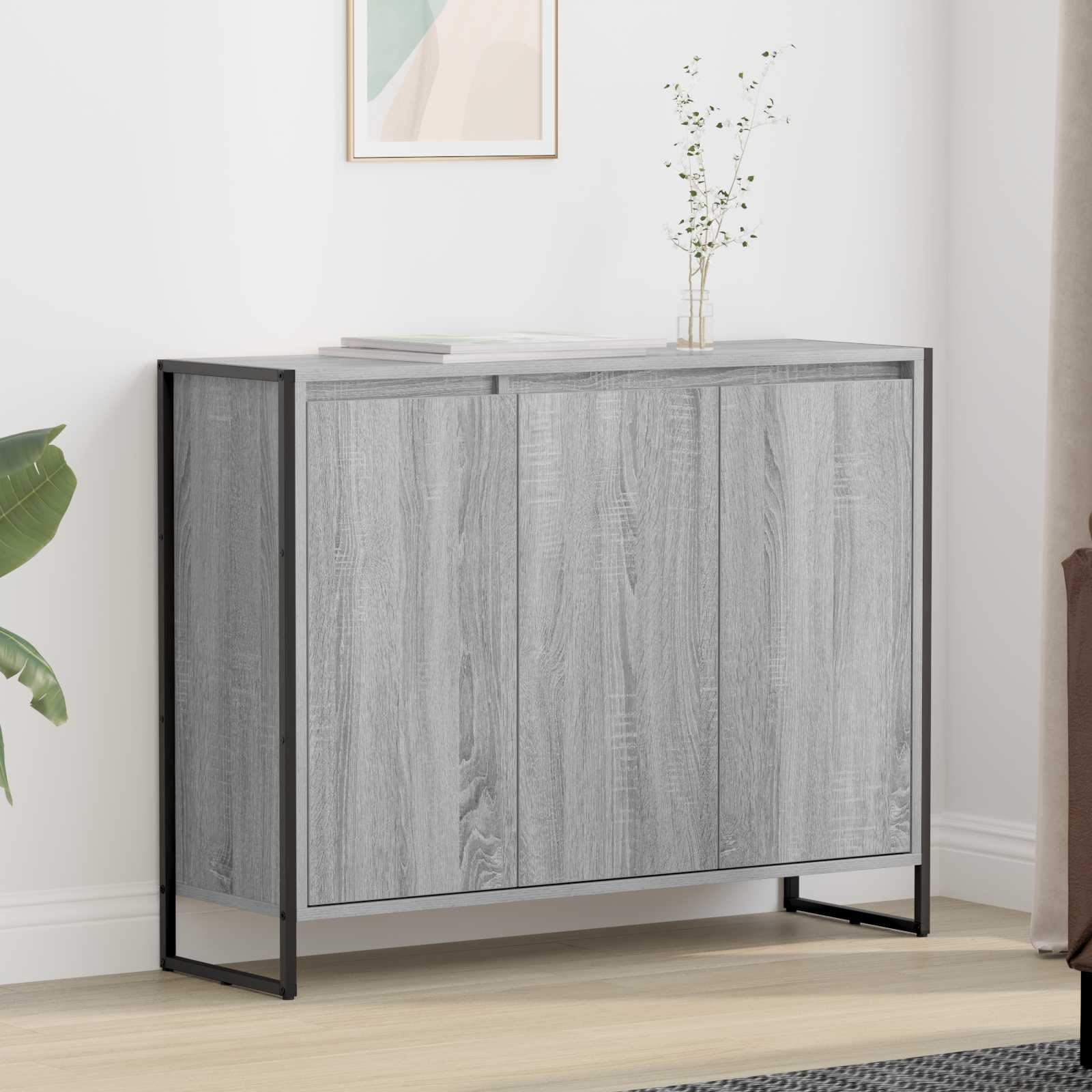 Armario auxiliar Gris Sonoma 96,5 x 30 x 75 cm