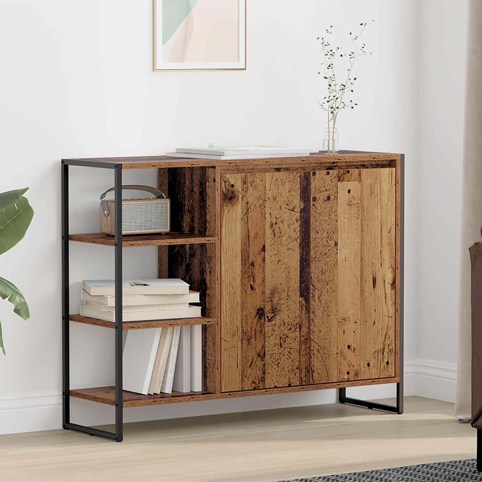 Sonoma Grey Sideboard 96.5 x 30 x 75 cm