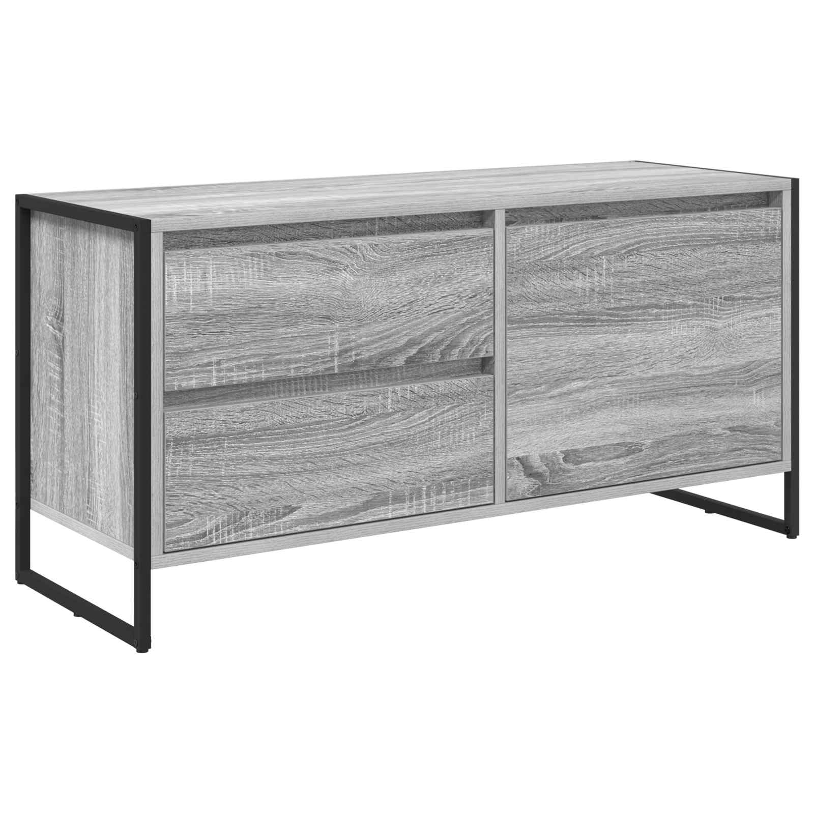 Gabinete de TV con cajón Gris Sonoma 100 x 36 x 49.5 cm