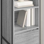 Estantería para libros con cajón Gris Sonoma 43 x 36 x 150.5 cm