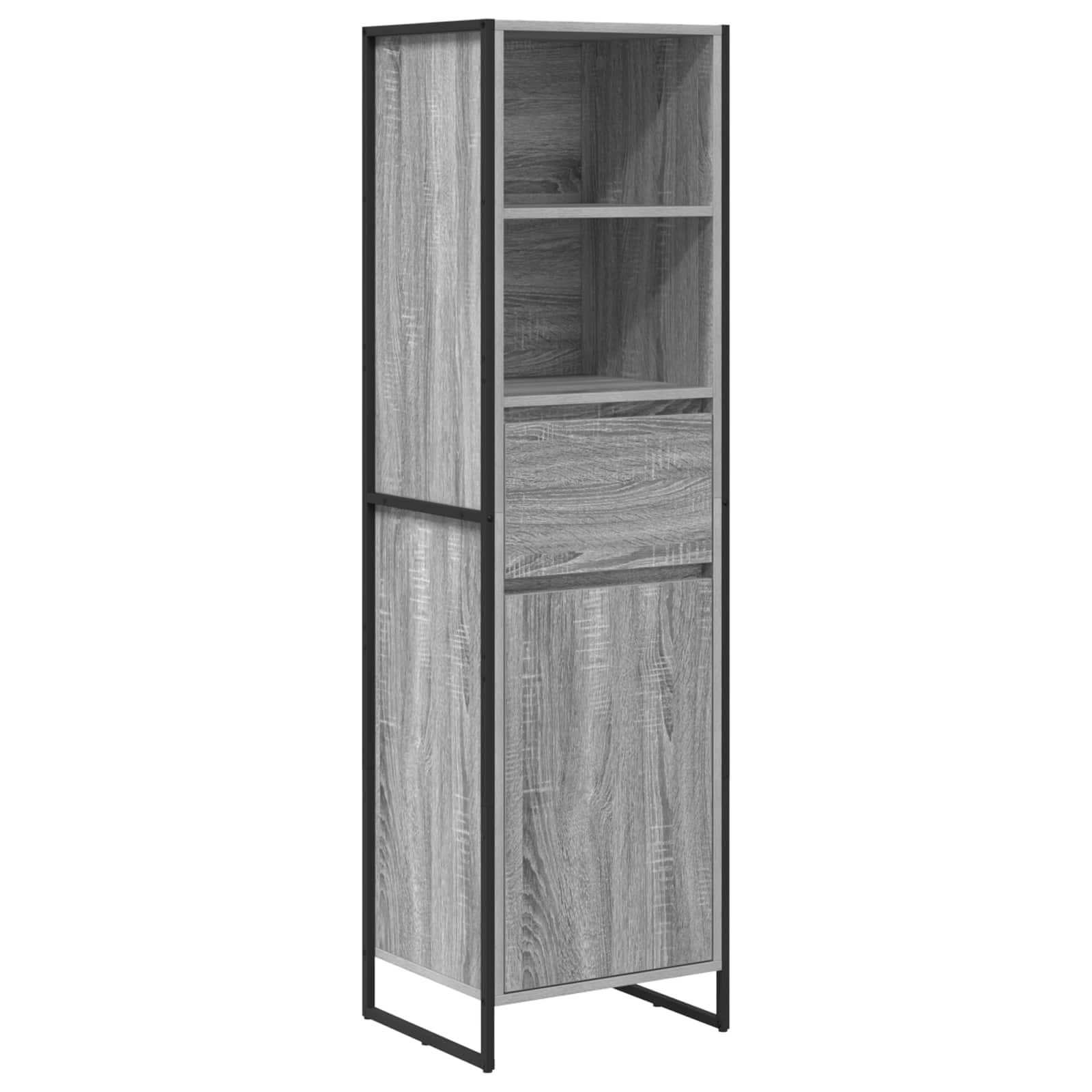 Estantería para libros con cajón Gris Sonoma 43 x 36 x 150.5 cm