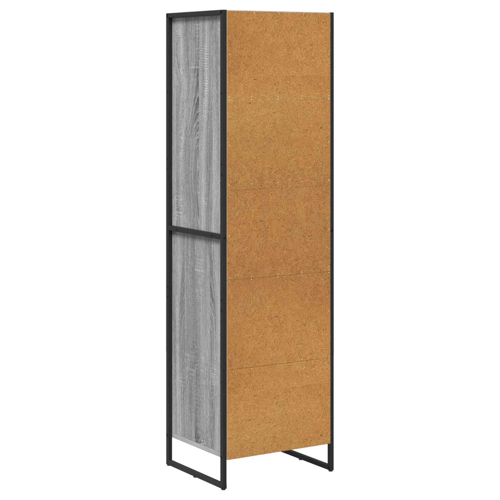 Estantería para libros con cajón Gris Sonoma 43 x 36 x 150.5 cm