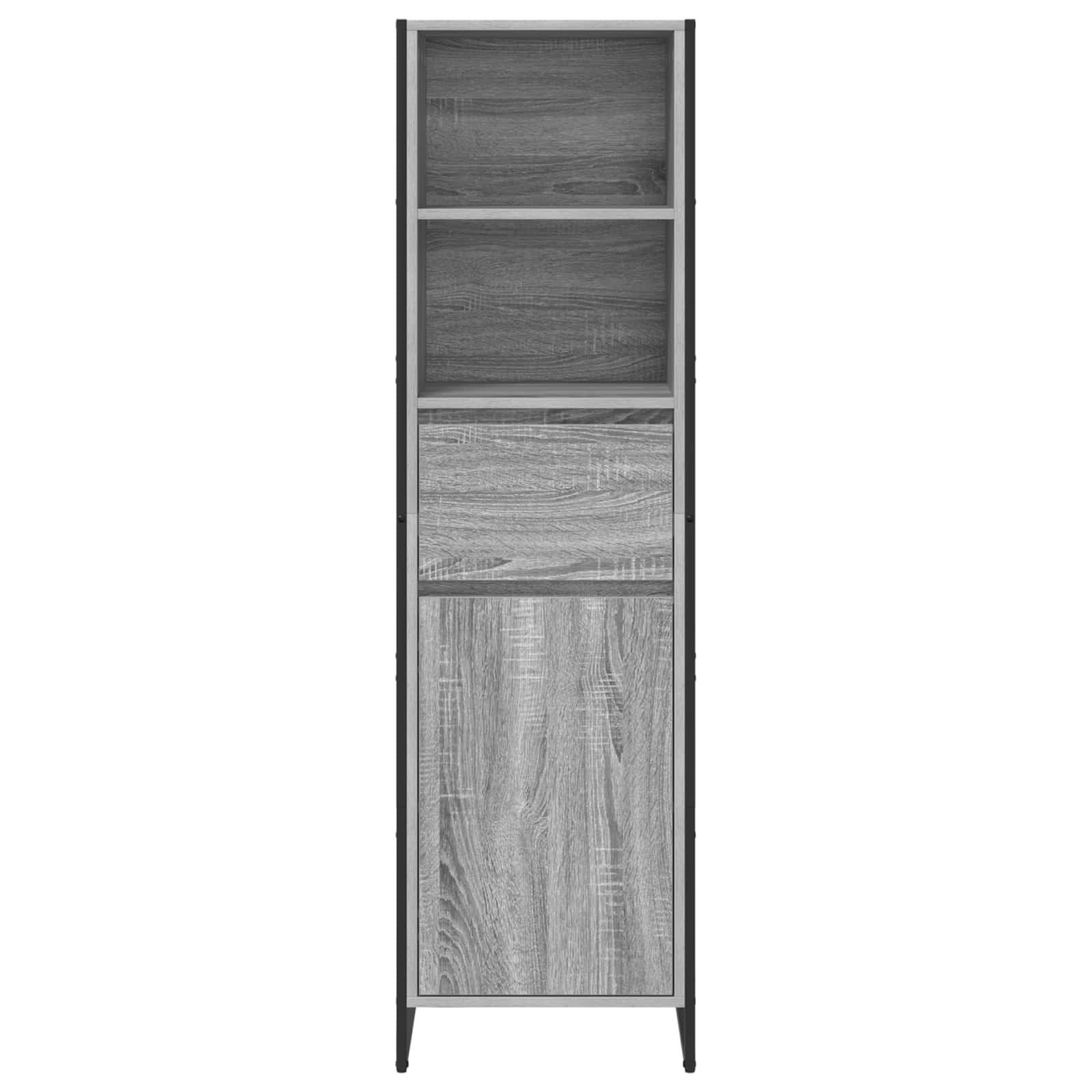 Estantería para libros con cajón Gris Sonoma 43 x 36 x 150.5 cm