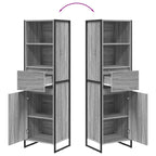 Estantería para libros con cajón Gris Sonoma 43 x 36 x 150.5 cm