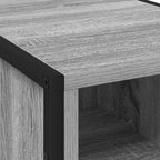 Mesa de Noche 2 pcs Gris Sonoma 39.5 x 30 x 50 cm