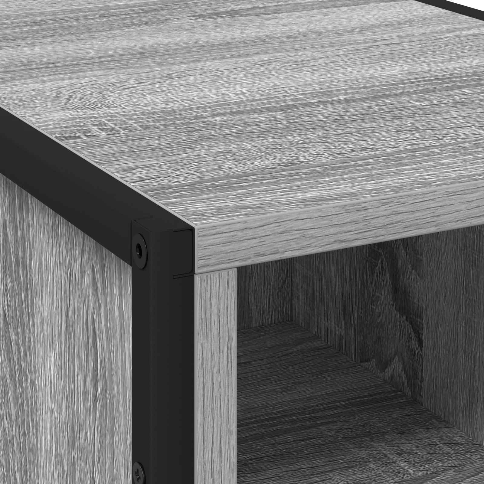 Mesa de Noche 2 pcs Gris Sonoma 39.5 x 30 x 50 cm