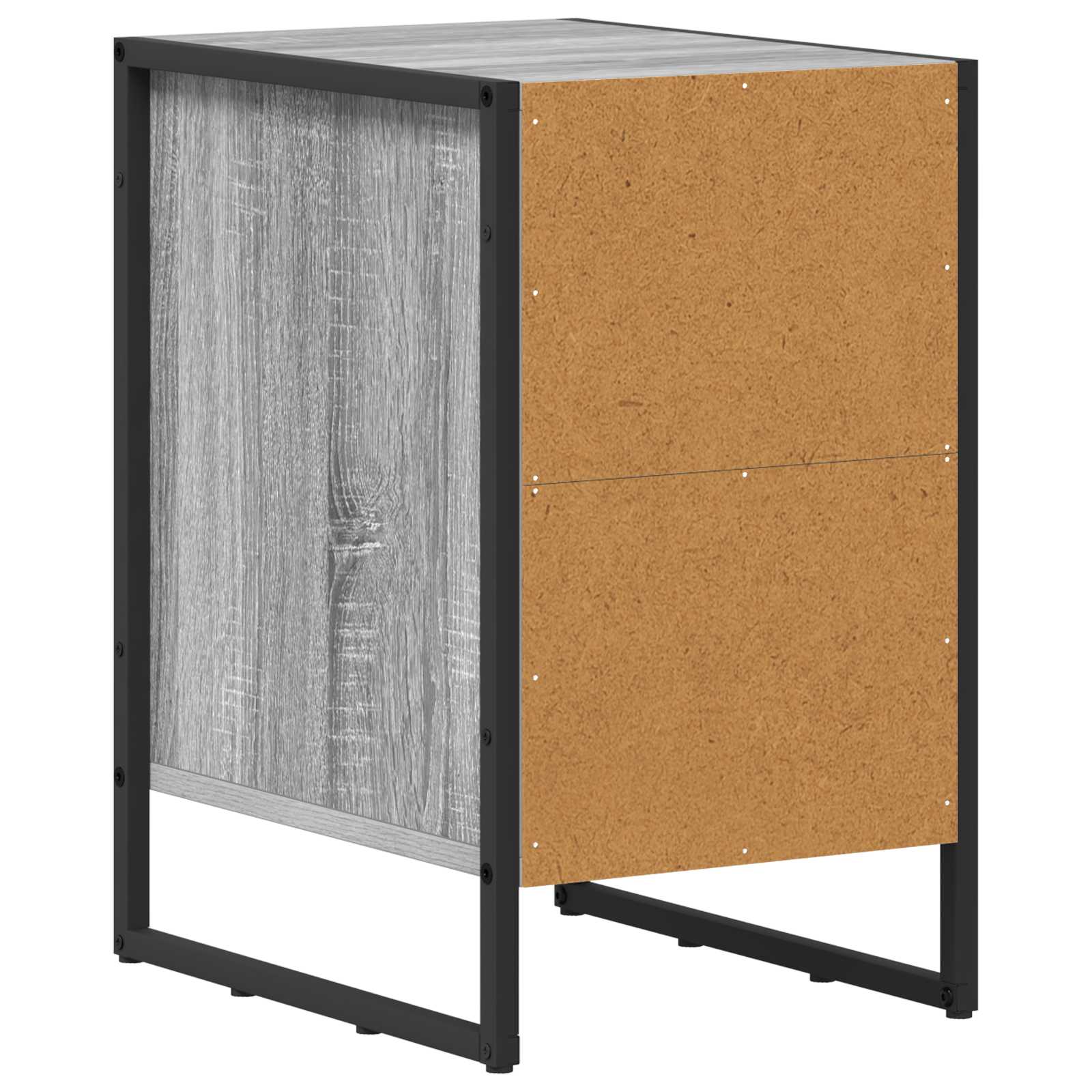 Mesa de Noche 2 pcs Gris Sonoma 39.5 x 30 x 50 cm