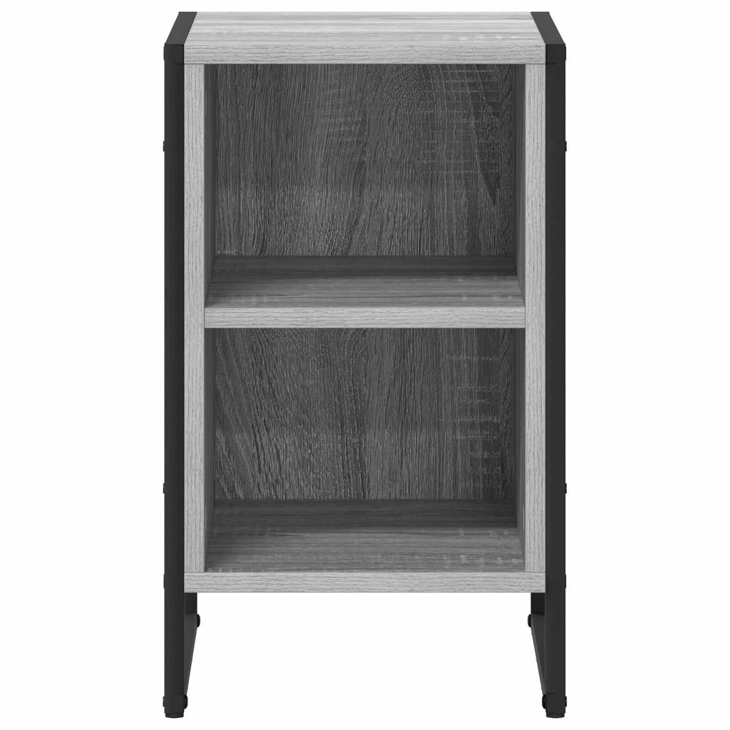 Mesa de Noche 2 pcs Gris Sonoma 39.5 x 30 x 50 cm