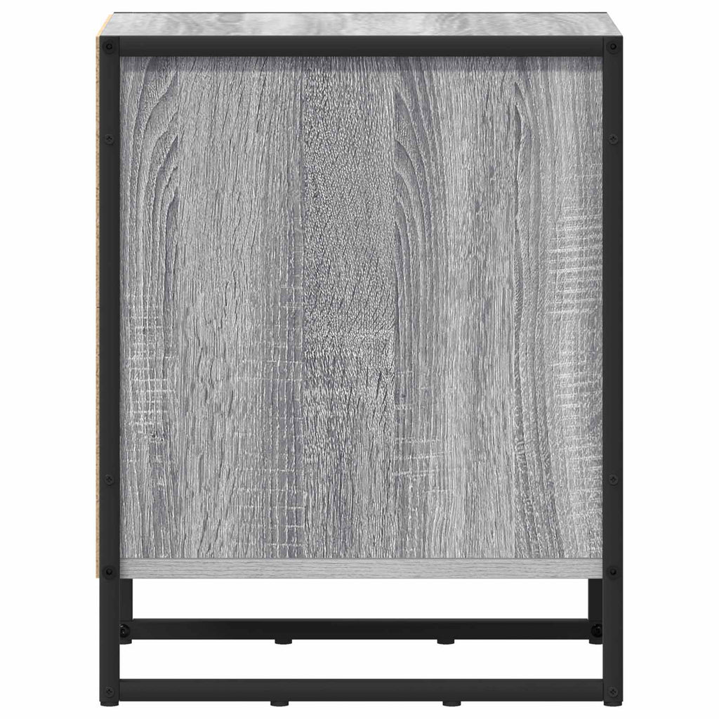 Mesa de Noche 2 pcs Gris Sonoma 39.5 x 30 x 50 cm