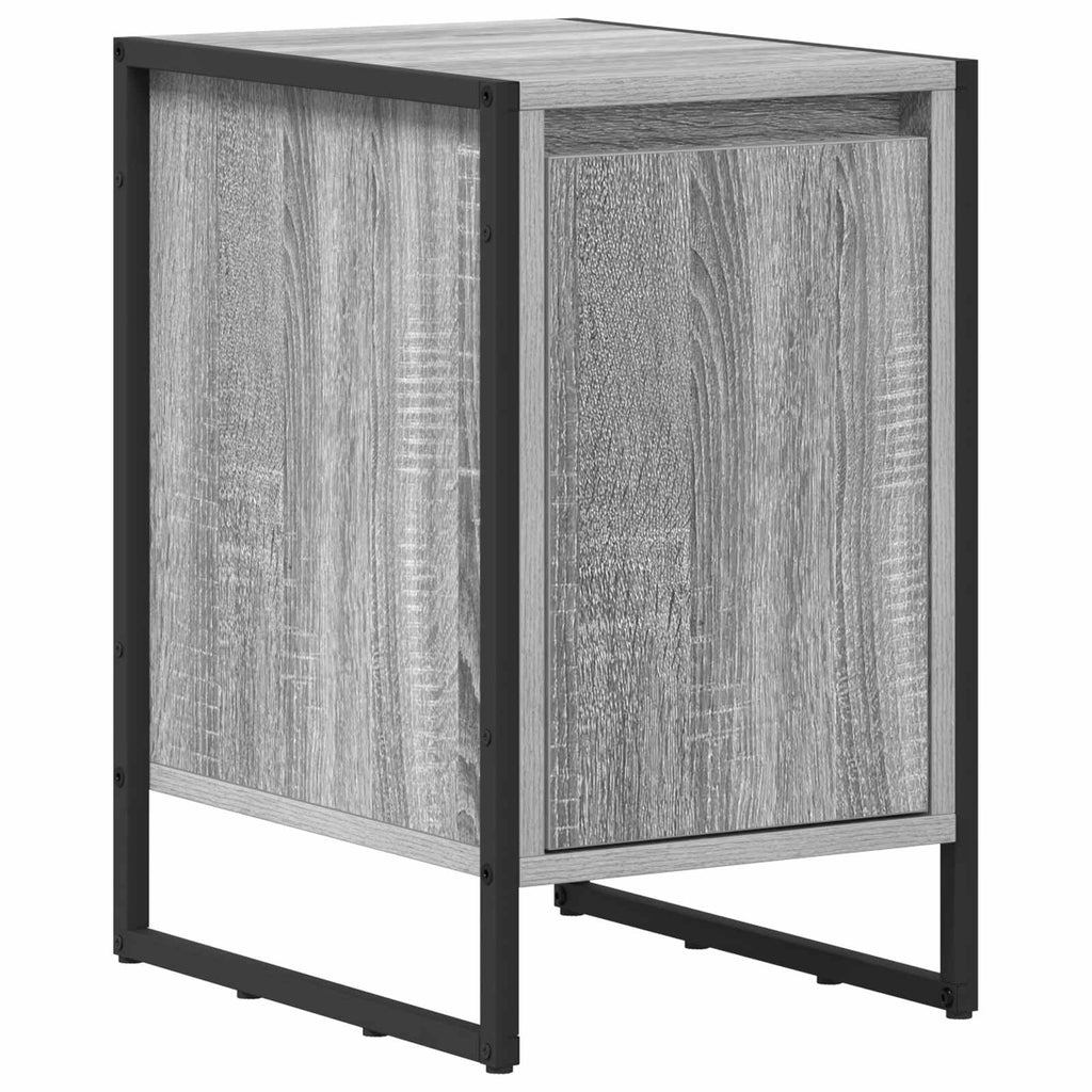 Mesa de Noche 2 pcs Gris Sonoma 39,5 x 30 x 50 cm