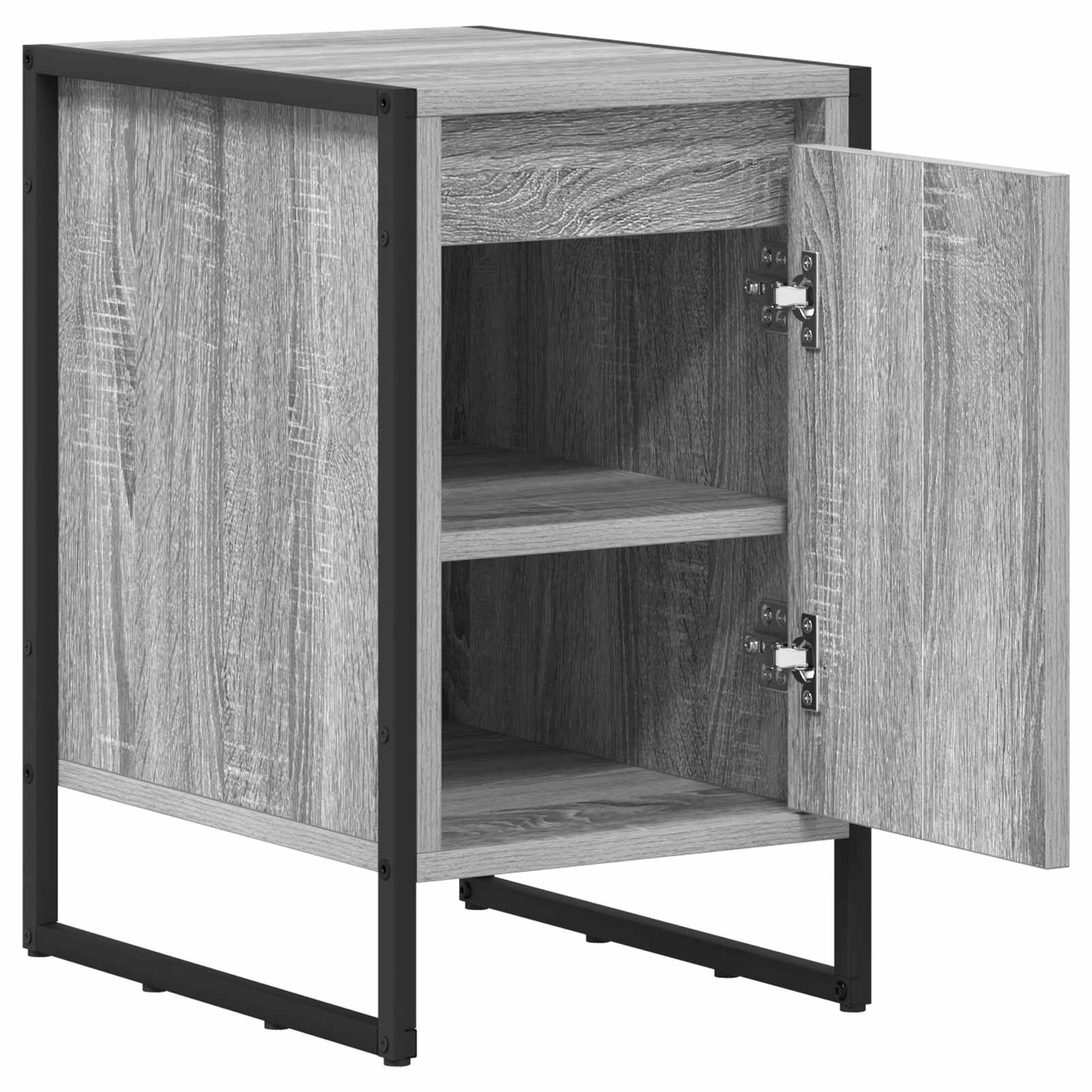 Mesa de Noche 2 pcs Gris Sonoma 39,5 x 30 x 50 cm