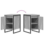 Mesa de Noche 2 pcs Gris Sonoma 39,5 x 30 x 50 cm