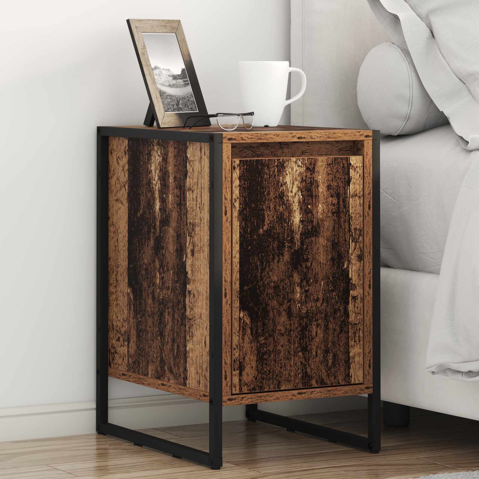Nightstand 2 pcs Sonoma Grey 39.5 x 30 x 50 cm
