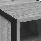 Mesa de Noche con cajón 2 pcs Gris Sonoma 39,5 x 30 x 50 cm