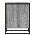 Mesa de Noche con cajón 2 pcs Gris Sonoma 39,5 x 30 x 50 cm