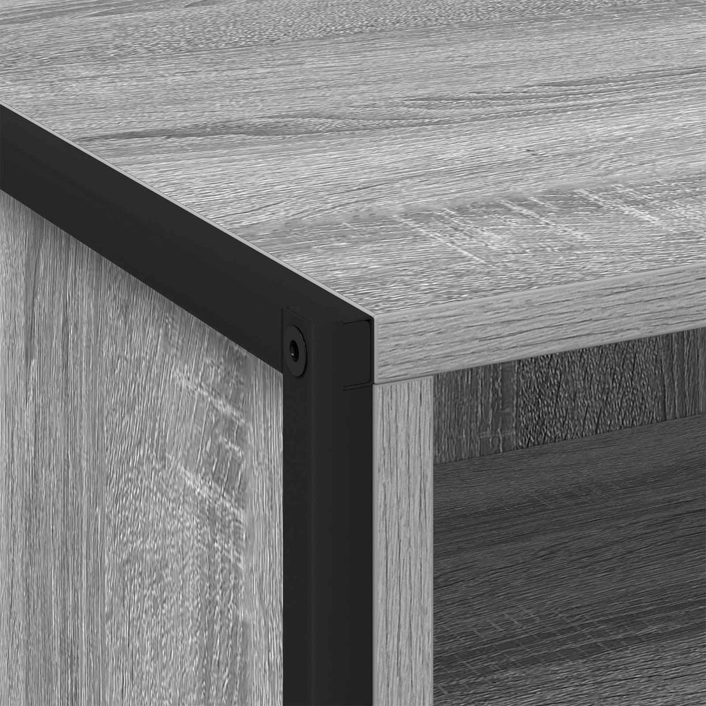 Mesa de Noche con cajón 2 pcs Gris Sonoma 50 x 39,5 x 50 cm