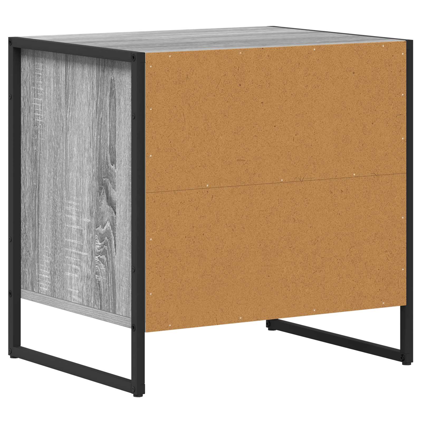 Mesa de Noche con cajón 2 pcs Gris Sonoma 50 x 39,5 x 50 cm