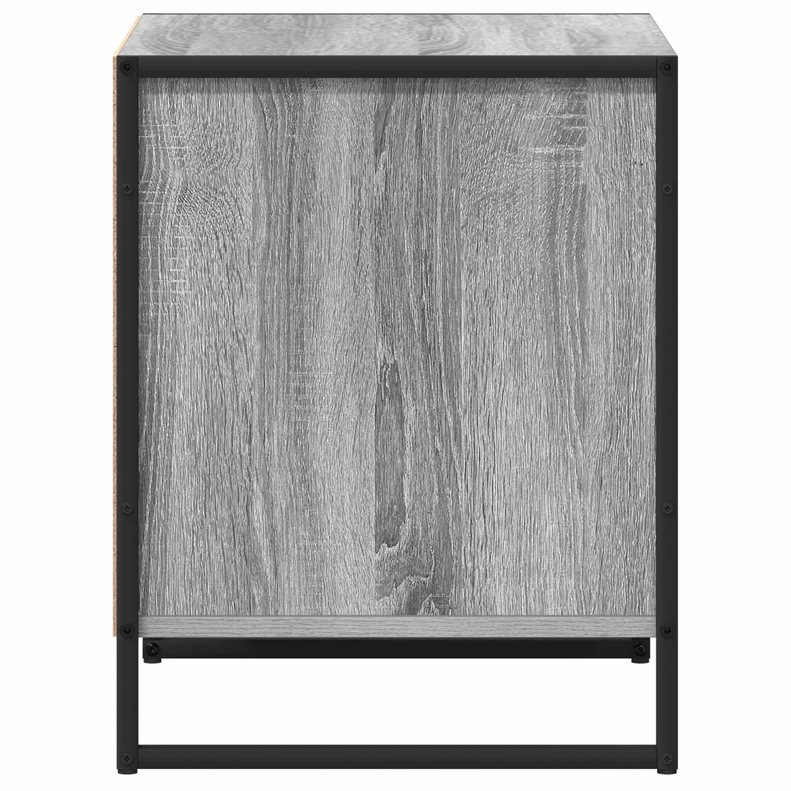 Mesa de Noche con cajón 2 pcs Gris Sonoma 50 x 39,5 x 50 cm