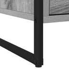 Mesa de Noche con cajón 2 pcs Gris Sonoma 50 x 39.5 x 50 cm