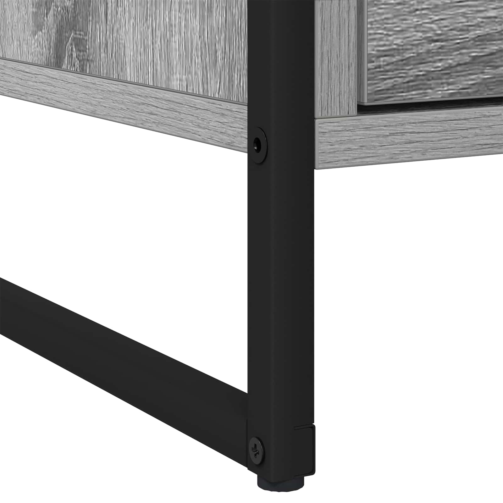 Mesa de Noche con cajón 2 pcs Gris Sonoma 50 x 39.5 x 50 cm