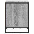 Mesa de Noche con cajón 2 pcs Gris Sonoma 50 x 39.5 x 50 cm