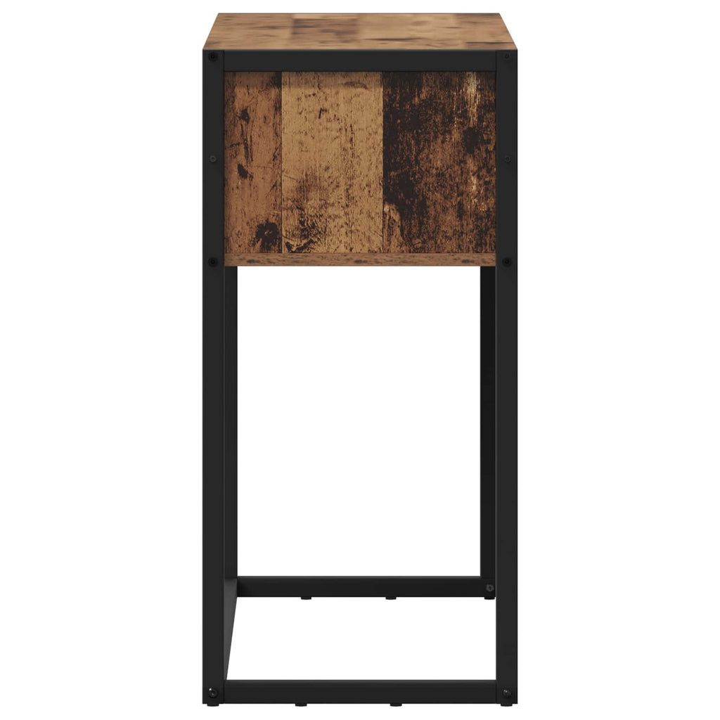Mesa Auxiliar con almacenamiento Madera Vieja 100 x 36 x 75 cm