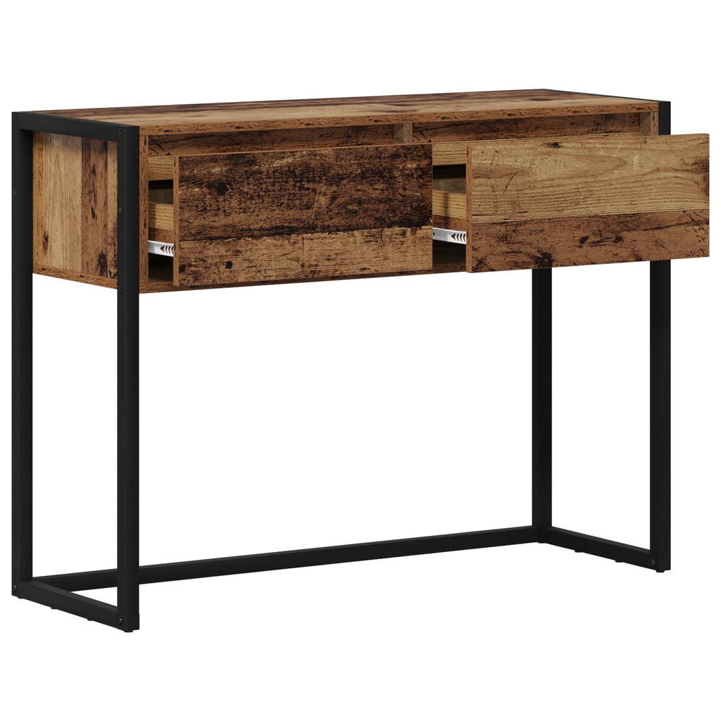 Mesa Auxiliar con cajón Madera Vieja 100 x 36 x 75 cm