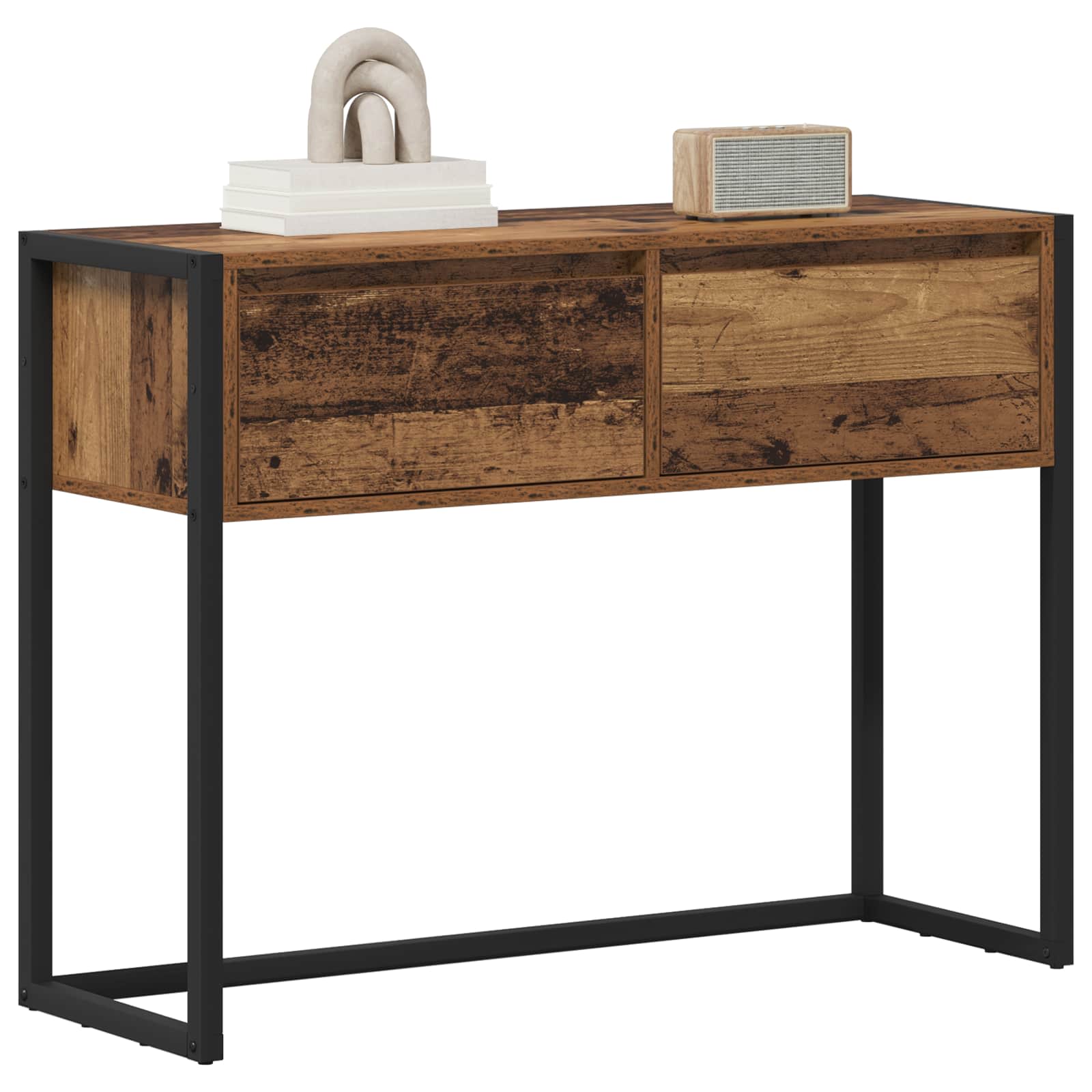 Mesa Auxiliar con cajón Madera Vieja 100 x 36 x 75 cm