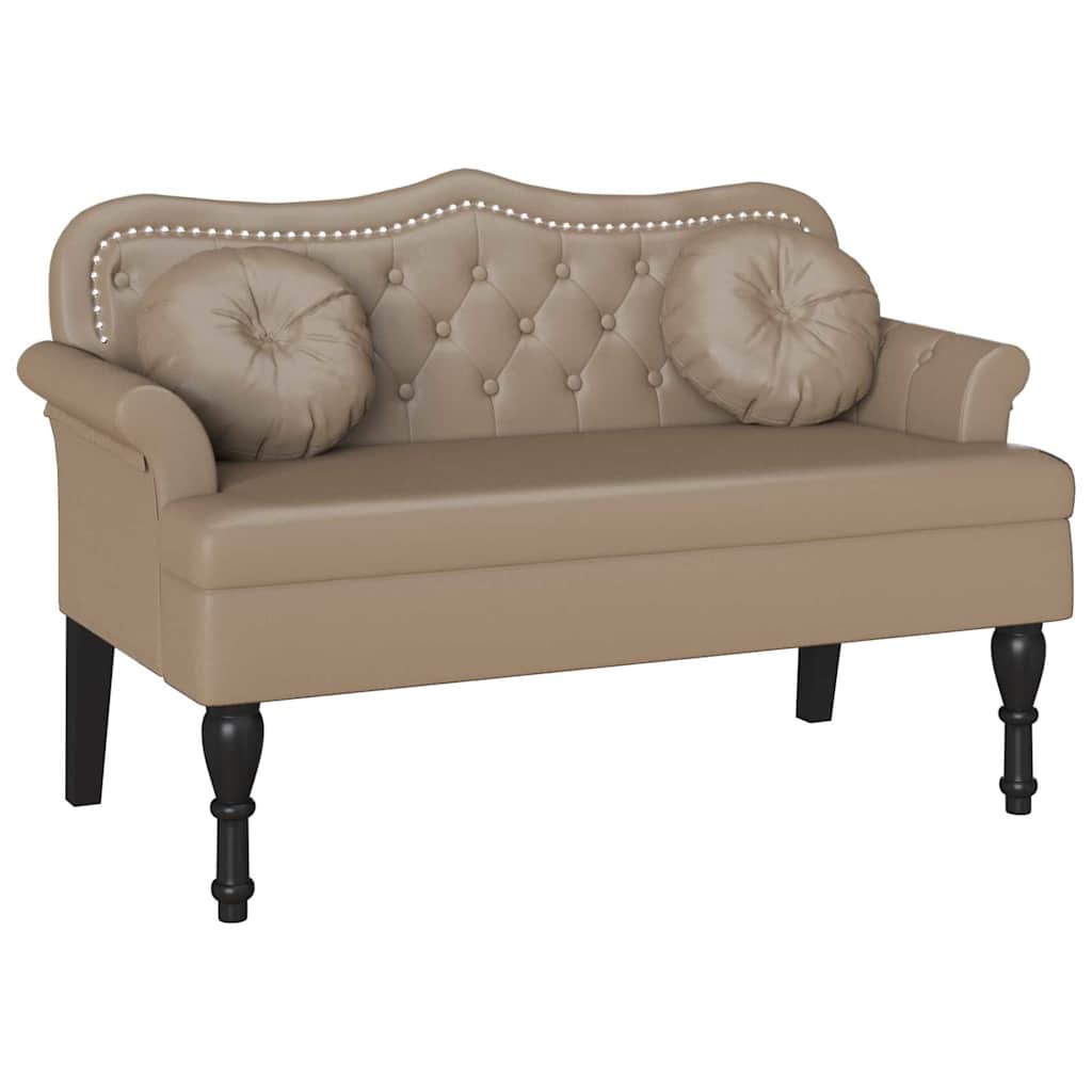 Banco Chesterfield Capuchino 120.5 x 65 x 75 cm Cuero sintético