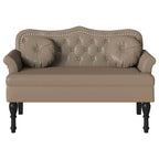Banco Chesterfield Capuchino 120.5 x 65 x 75 cm Cuero sintético