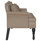 Banco Chesterfield Capuchino 120.5 x 65 x 75 cm Cuero sintético