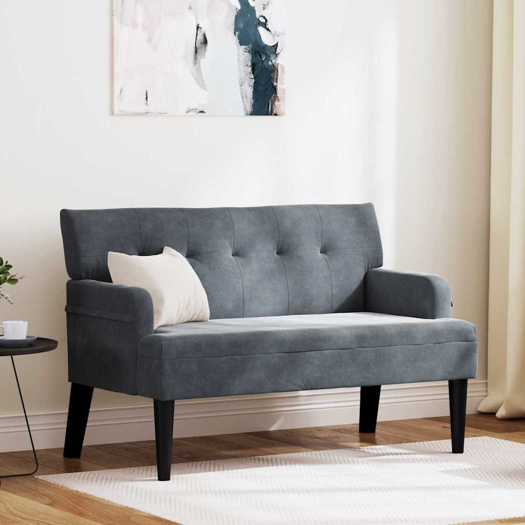 Banco Chesterfield Amarillo 112 x 65,5 x 75 cm Terciopelo