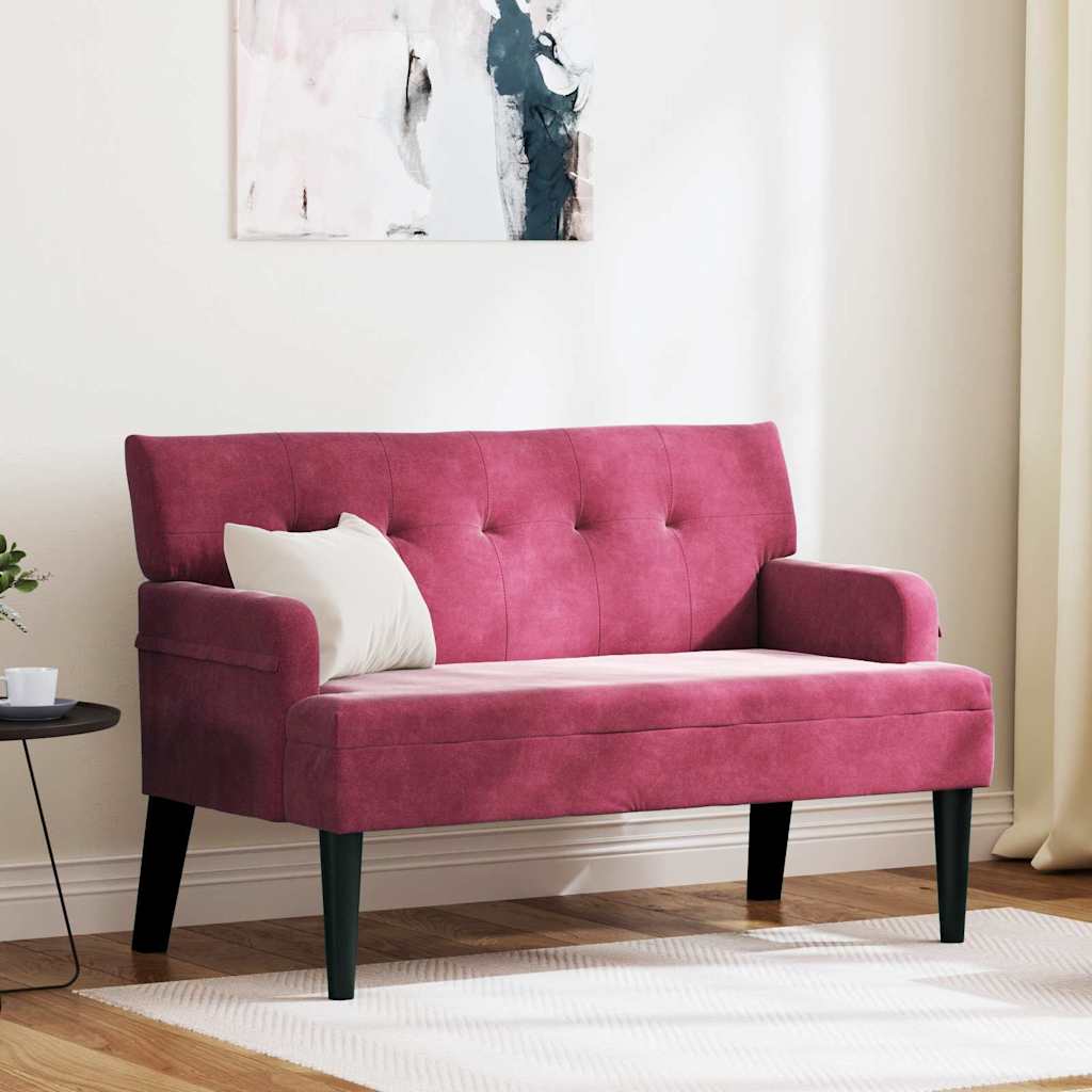 Banco Chesterfield Amarillo 112 x 65,5 x 75 cm Terciopelo