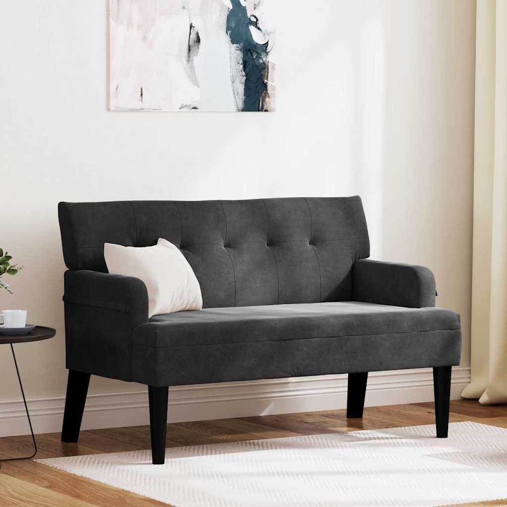 Banco Chesterfield Amarillo 112 x 65,5 x 75 cm Terciopelo