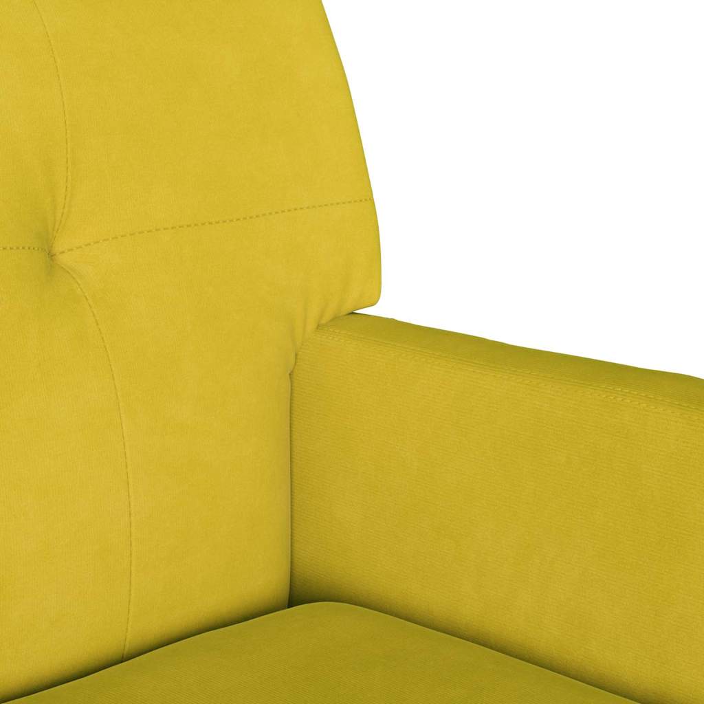 Banco Chesterfield Amarillo 112 x 65,5 x 75 cm Terciopelo