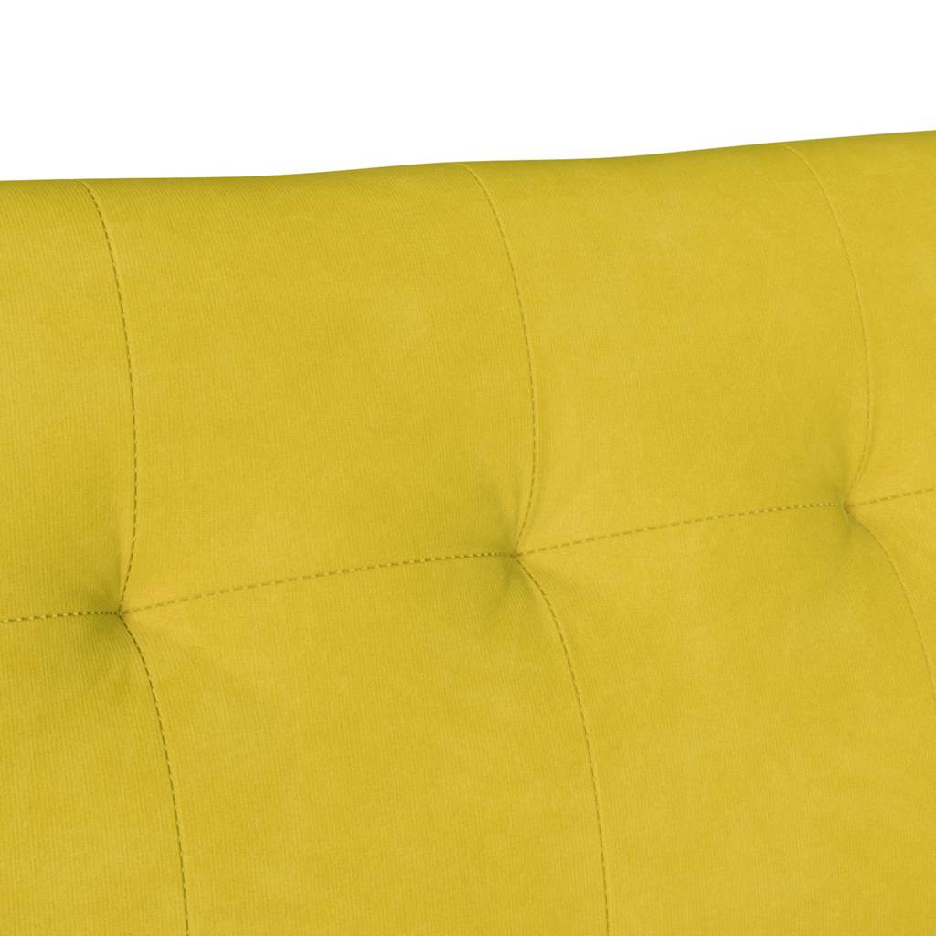 Banco Chesterfield Amarillo 112 x 65,5 x 75 cm Terciopelo