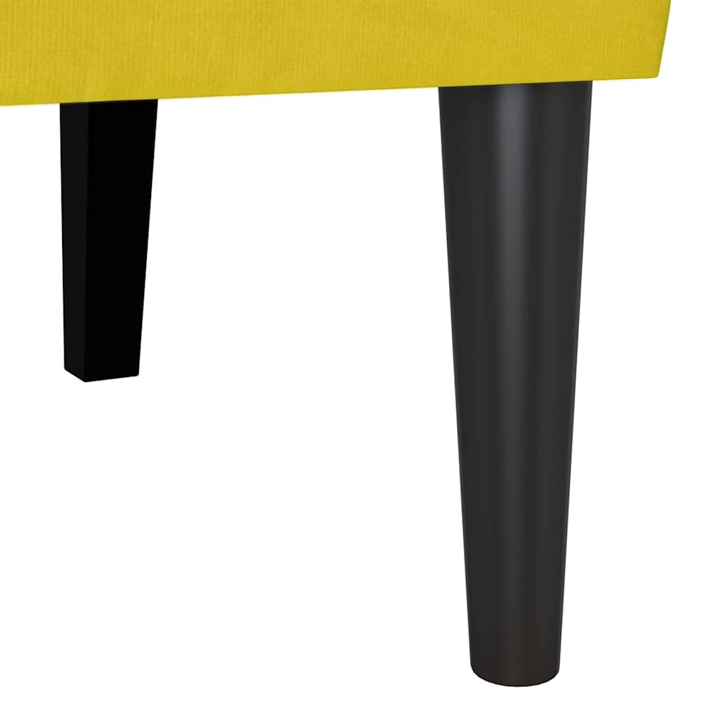 Banco Chesterfield Amarillo 112 x 65,5 x 75 cm Terciopelo