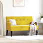 Banco Chesterfield Amarillo 112 x 65,5 x 75 cm Terciopelo