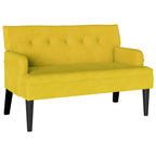 Banco Chesterfield Amarillo 112 x 65,5 x 75 cm Terciopelo