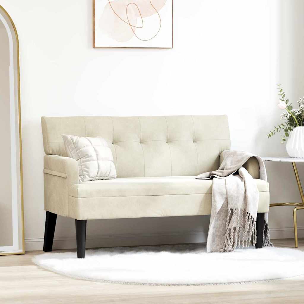 Banco Chesterfield Amarillo 112 x 65,5 x 75 cm Terciopelo